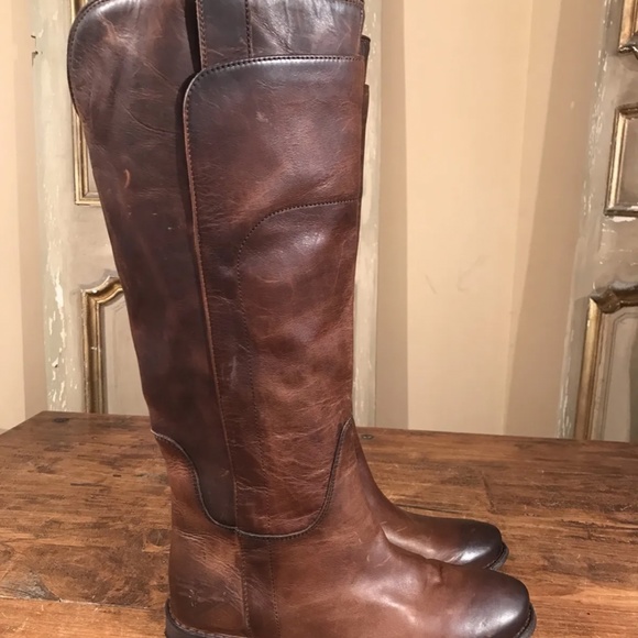 FRYE PAIGE Over The Knee Equestrian Campus Women's Boots Slip On Size 6 B Brown - Picture 5 of 8